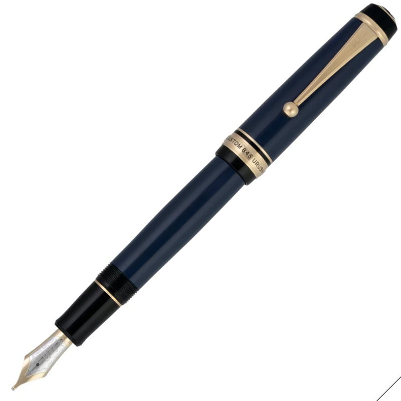 PILOT Custom Urushi 845 Fountain Pen (18ct Gold Nib, Con-70) - Prussian Blue