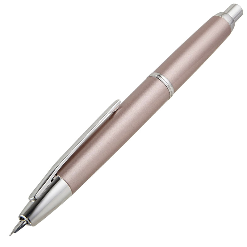 PILOT Capless Decimo Fountain Pen (18ct Gold Nib & Converter-40) - Champagne Pink
