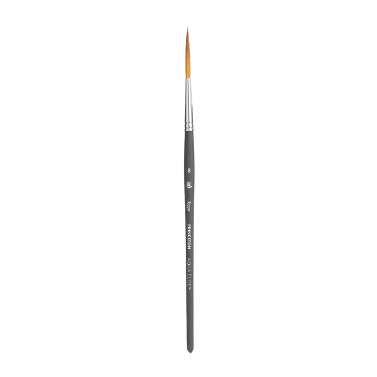 PRINCETON Aqua Elite - Synthetic Kolinsky Sable - Short Handle - Rigger - Size 10 (3.6 x 34mm)