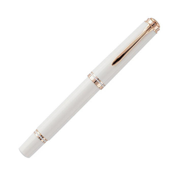 PELIKAN Souveran M600 Fountain Pen - White & Rose Gold (2025 Special Edition) (Preorder for release September 2025)