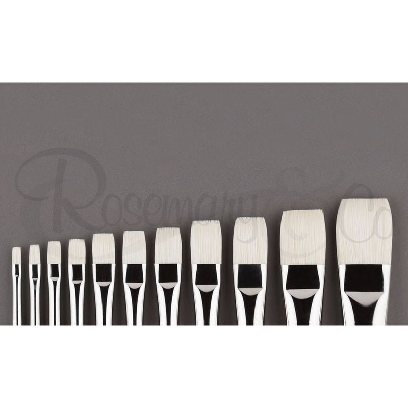 ROSEMARY & CO Brushes - Series 2015 - Chungking Bristle - Chungking Short Flat - Long Handle - Various Sizes