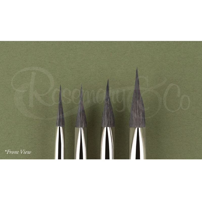 ROSEMARY & CO Brushes - Series 40 - Triangular (Pyramidal) Brush - Short Handle - Various Sizes