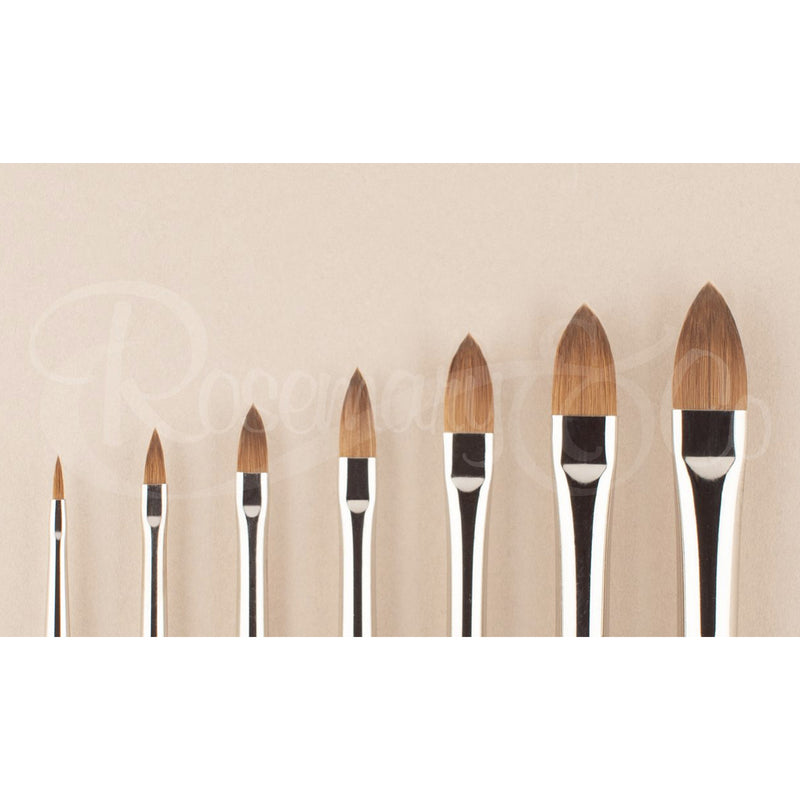 ROSEMARY & CO Brushes - Series 66 - Pure Kolinsky Sable - Filbert - Short Handle - Various Sizes