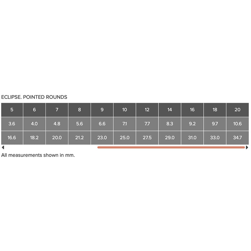 ROSEMARY & CO Brushes - Eclipse - 100% Synthetic - Pointed Round - Long Handle - Various Sizes