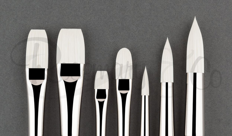 ROSEMARY & CO Set 125 for Oils & Acrylic - Long Handle (7 Brushes)