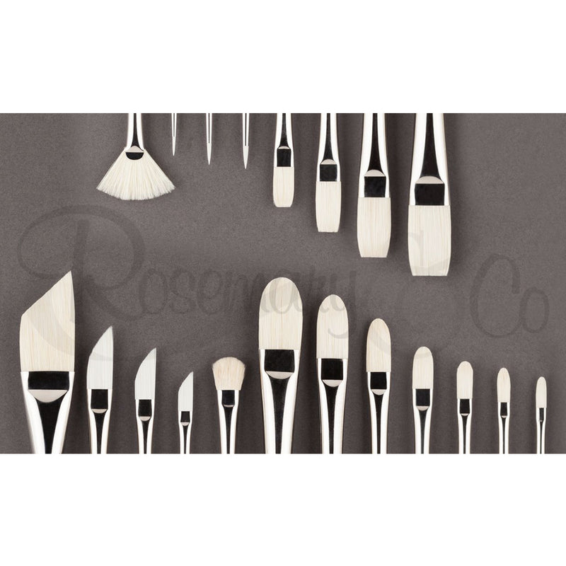 ROSEMARY & CO - Andrew Tischler Deluxe Set (Natural Bristle) - 20 Brushes (mainly long handle)