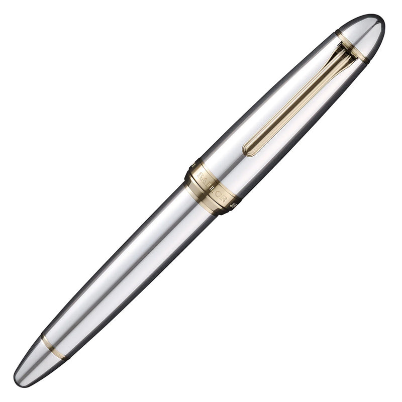 SAILOR 1911 Sterling Silver - Large Series (18K gold nib & Converter) - Silver/Gold