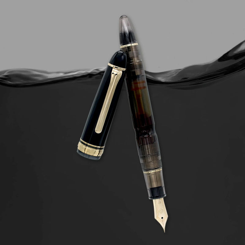 SAILOR 1911 Realo (18K gold nib) - Piston Filling - Demonstrator - Black