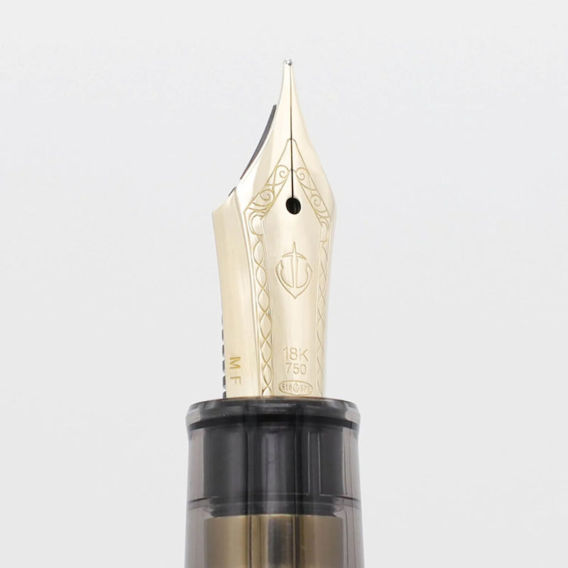 SAILOR 1911 Realo (18K gold nib) - Piston Filling - Demonstrator - Black