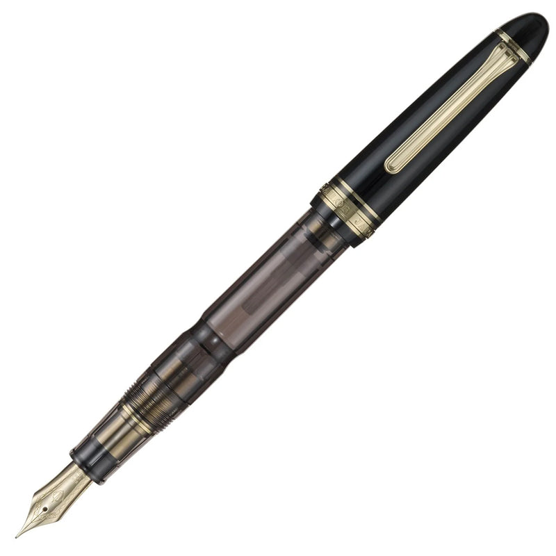 SAILOR 1911 Realo (18K gold nib) - Piston Filling - Demonstrator - Black