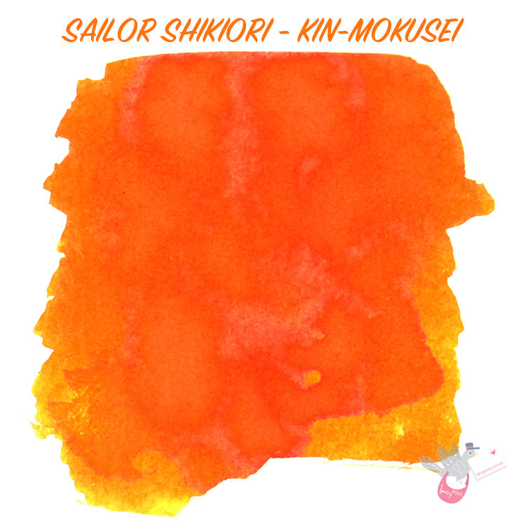 SAILOR SHIKIORI Fountain Pen Ink Cartridges - Pack of 8 - Kinmokusei (Orange Osmanthus)