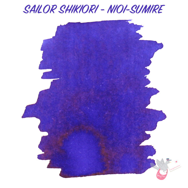 SAILOR SHIKIORI Fountain Pen Ink Cartridges - Pack of 8 - Nioisumire (Sweet Violet)