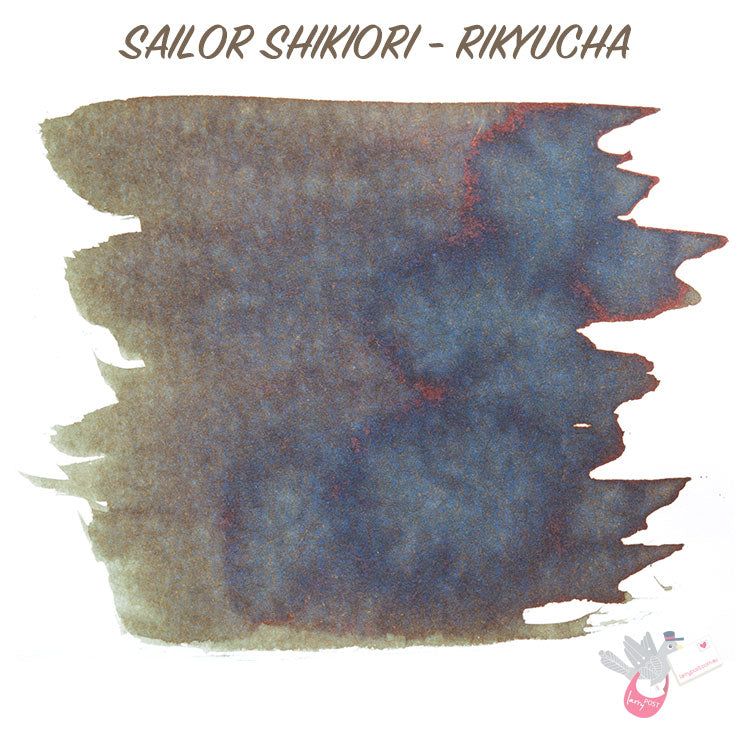 SAILOR SHIKIORI Fountain Pen Ink Cartridges - Pack of 8 - Rikyucha
