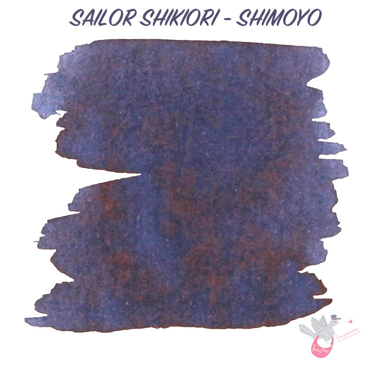 SAILOR SHIKIORI Fountain Pen Ink Cartridges - Pack of 8 - Shimoyo (Frosty Night)