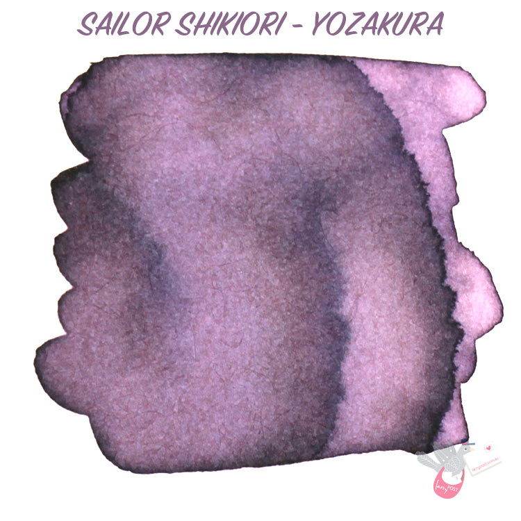 SAILOR SHIKIORI Fountain Pen Ink Cartridges - Pack of 8 - Yozakura (Night Cherry)