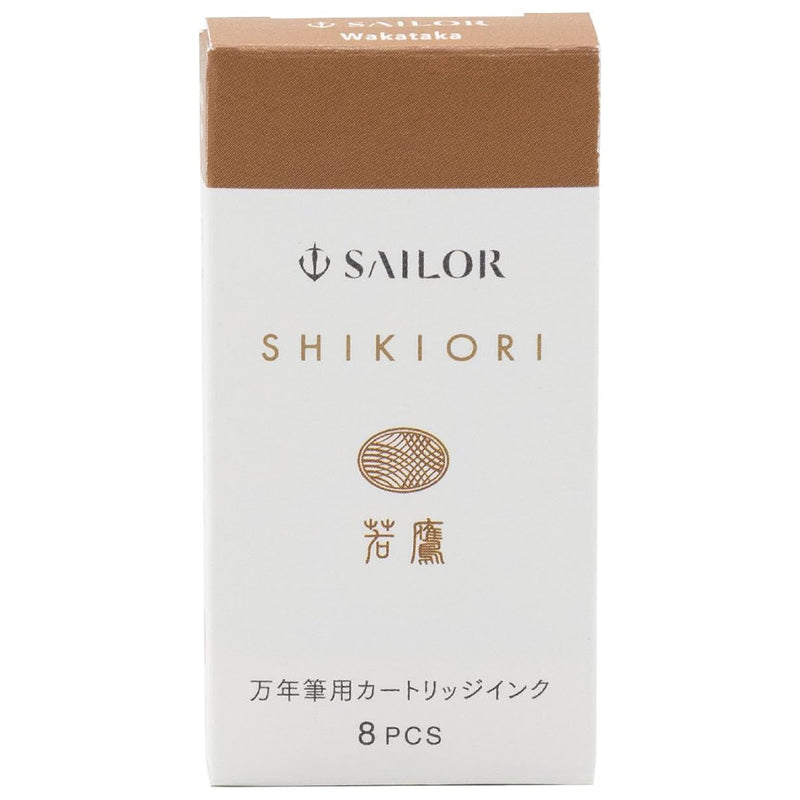 SAILOR SHIKIORI Fountain Pen Ink Cartridges - Pack of 8 - Wakataka