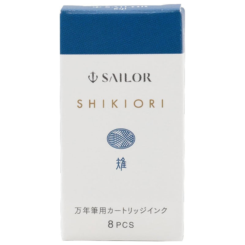 SAILOR SHIKIORI Fountain Pen Ink Cartridges - Pack of 8 - Kiji