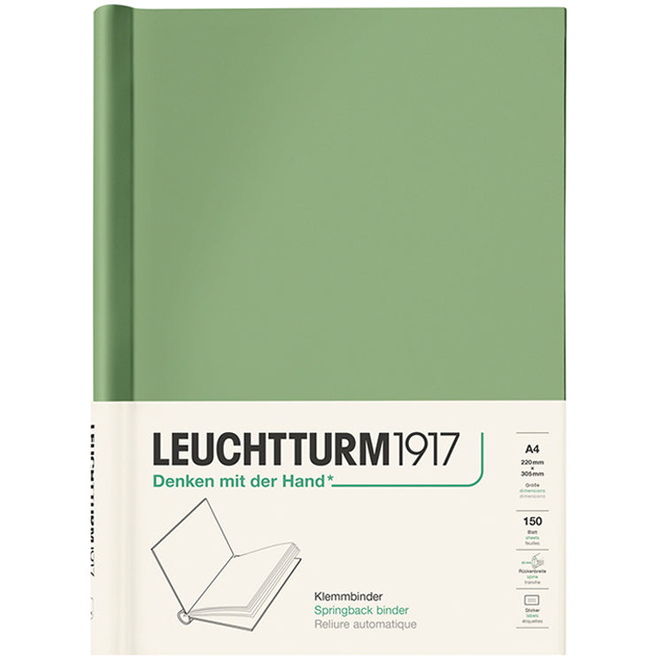 LEUCHTTURM1917 Peka Springback Binder (holds 150 pages) - A4 - Sage