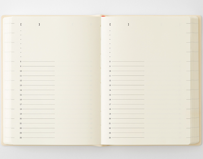 2027 MIDORI - Daily Diary Planner - Soft Cover - Pocket (A6)
