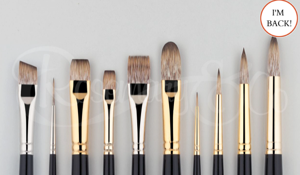 ROSEMARY & CO Set 150 for Oils & Acrylic - Eclipse - Long Handle (10 Brushes)