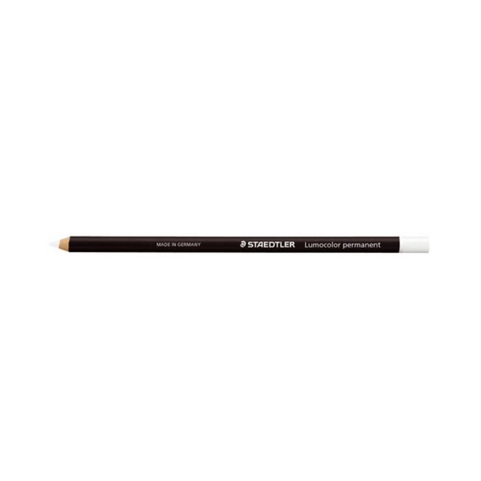 STAEDTLER Lumocolor Permanent Glasochrom Pencil - White