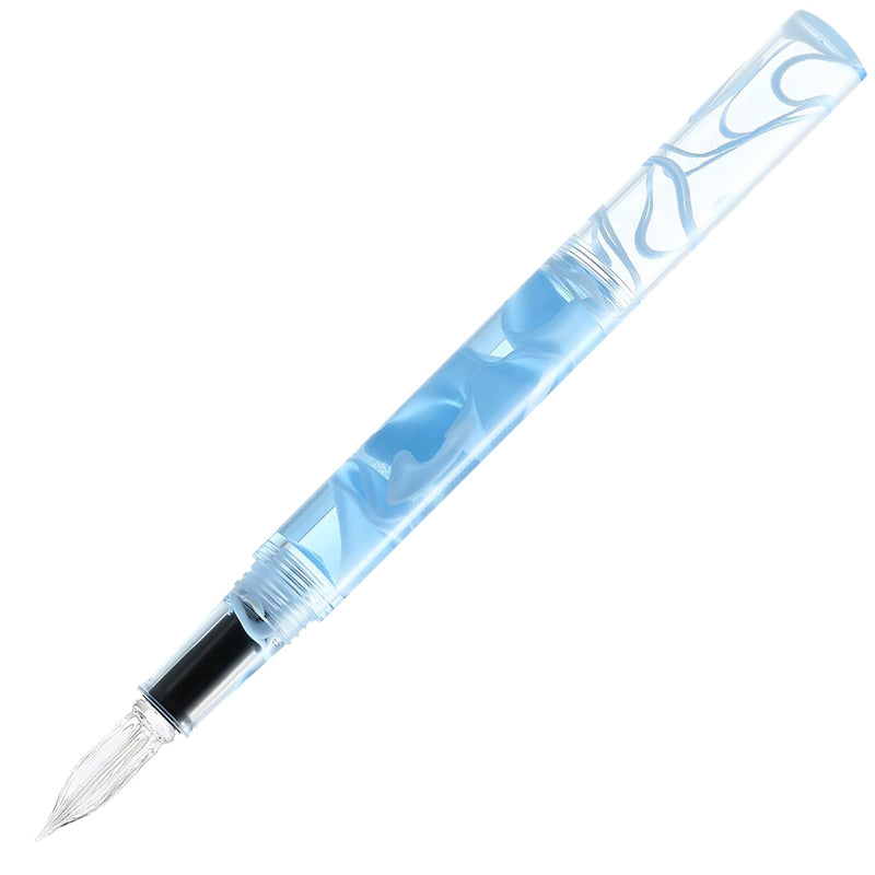 TERANISHI Guitar Dip Pen with Cap - Glass Nib - Ice Blue