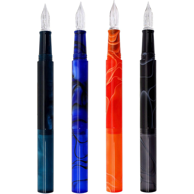 TERANISHI Guitar Dip Pen with Cap - Glass Nib - Cosmo Black