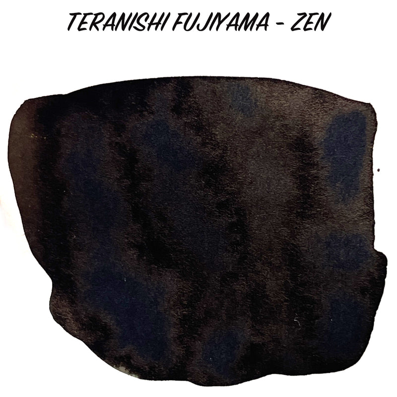 TERANISHI Fujiyama Irodori Fountain Pen Ink - 12mL - Zen (Black)