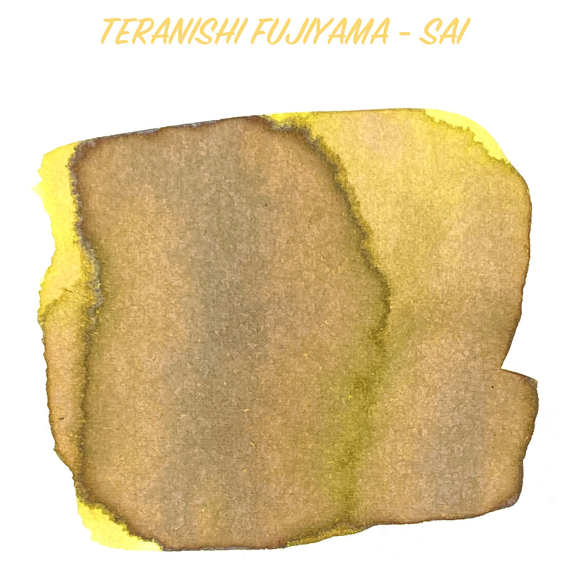 TERANISHI Fujiyama Irodori Fountain Pen Ink - 12mL - Sai (Yellow)