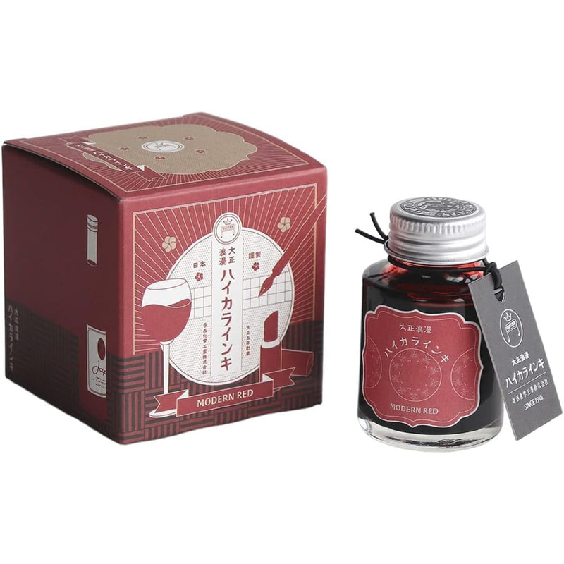TERANISHI Haikara Fountain Pen Ink - 40mL - Modern Red