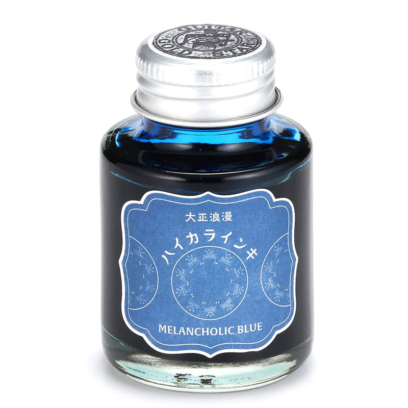 TERANISHI Haikara Fountain Pen Ink - 40mL - Melancholic Blue