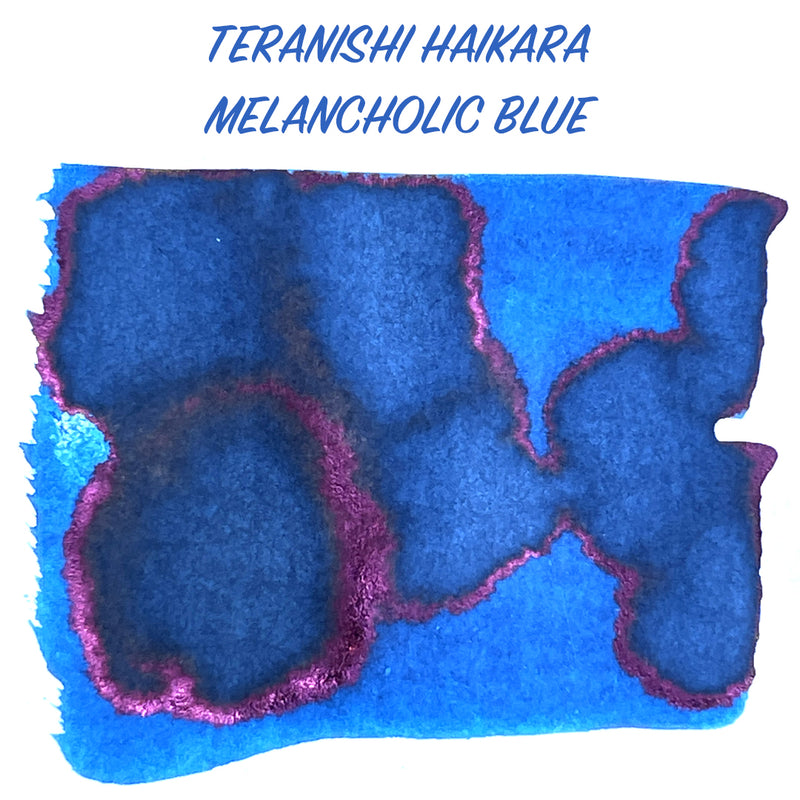 TERANISHI Haikara Fountain Pen Ink - 5mL SAMPLE - Melancholic Blue