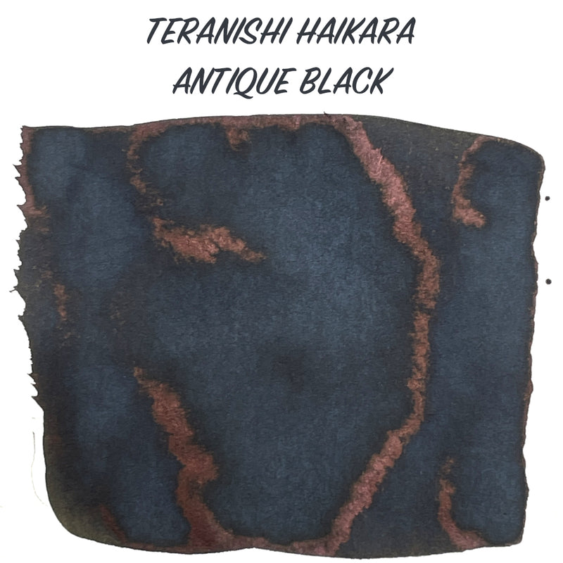 TERANISHI Haikara Fountain Pen Ink - 5mL SAMPLE - Antique Black