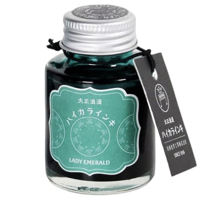 TERANISHI Haikara Fountain Pen Ink - 40mL - Lady Emerald