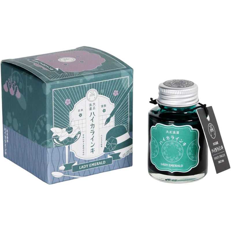 TERANISHI Haikara Fountain Pen Ink - 40mL - Lady Emerald