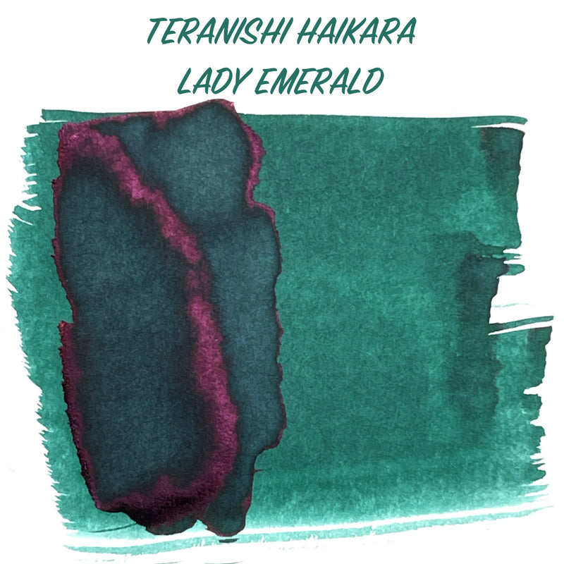 TERANISHI Haikara Fountain Pen Ink - 5mL SAMPLE - Lady Emerald