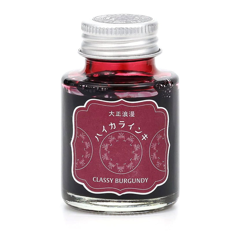 TERANISHI Haikara Fountain Pen Ink - 40mL - Classy Burgundy