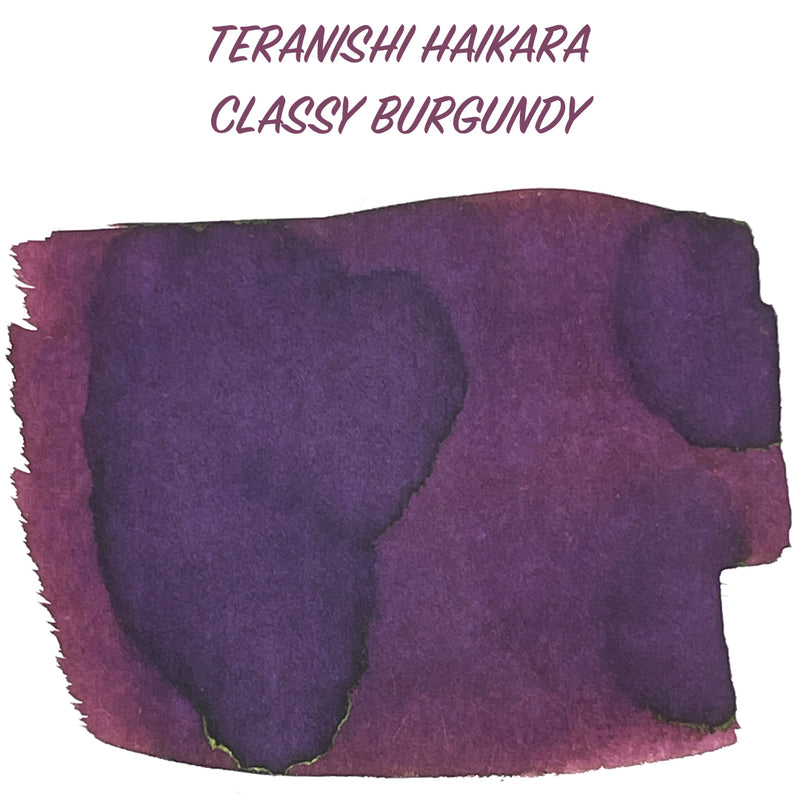 TERANISHI Haikara Fountain Pen Ink - 5mL SAMPLE - Classy Burgundy