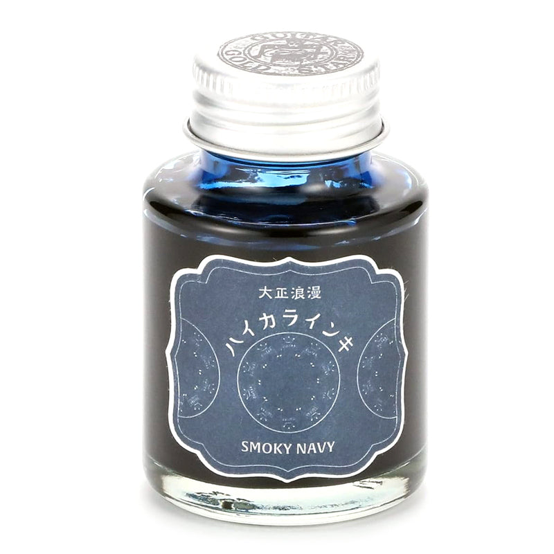TERANISHI Haikara Fountain Pen Ink - 40mL - Smoky Navy