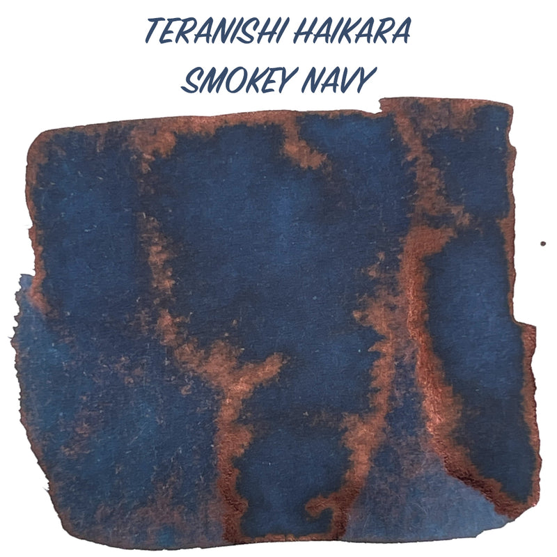 TERANISHI Haikara Fountain Pen Ink - 5mL SAMPLE - Smoky Navy