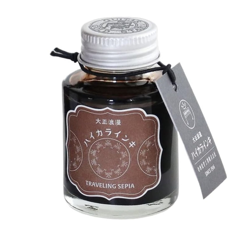 TERANISHI Haikara Fountain Pen Ink - 40mL - Traveling Sepia