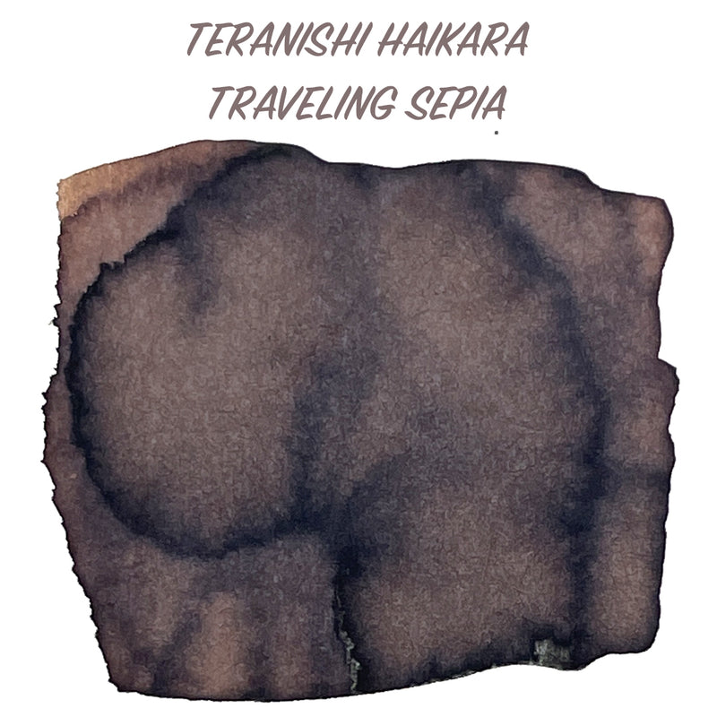 TERANISHI Haikara Fountain Pen Ink - 40mL - Traveling Sepia