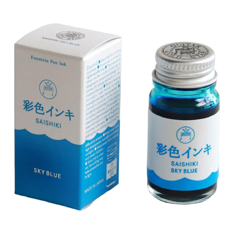 TERANISHI Saishiki Fountain Pen Ink - 12mL - Sky Blue
