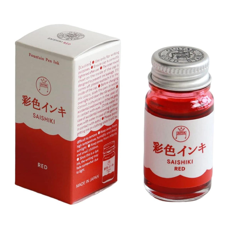 TERANISHI Saishiki Fountain Pen Ink - 12mL - Red
