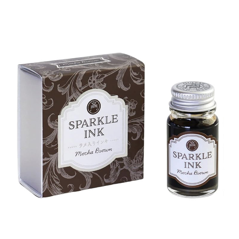 TERANISHI Sparkle Dip Pen Ink - 12mL - Mocha Brown