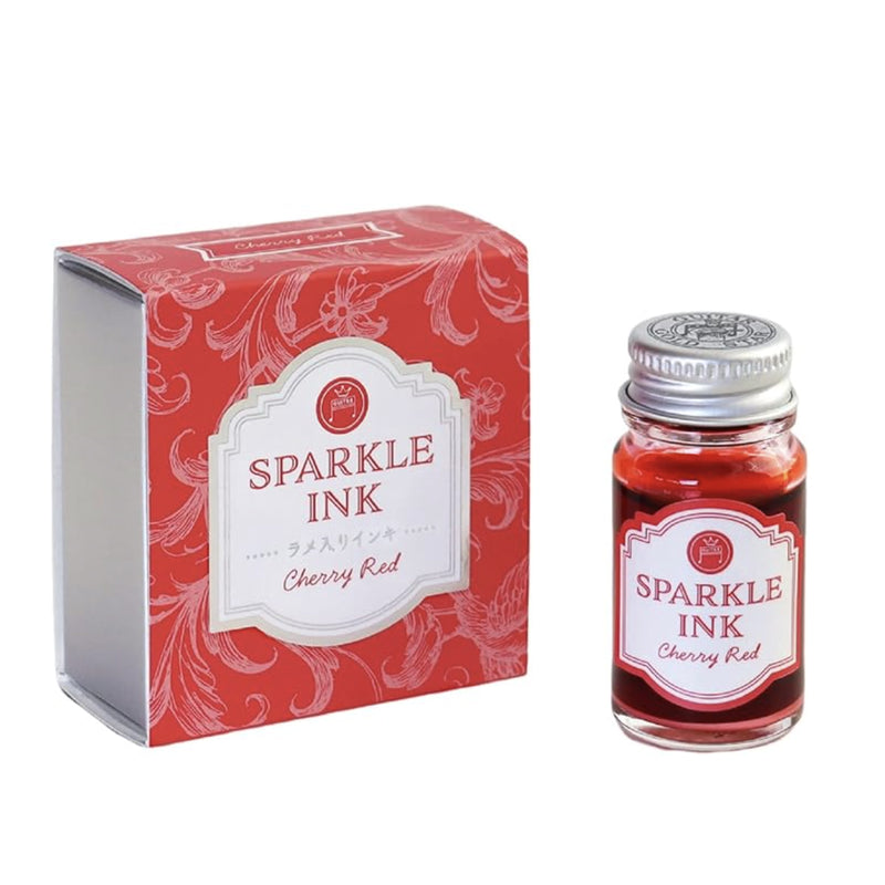 TERANISHI Sparkle Dip Pen Ink - 12mL - Cherry Red