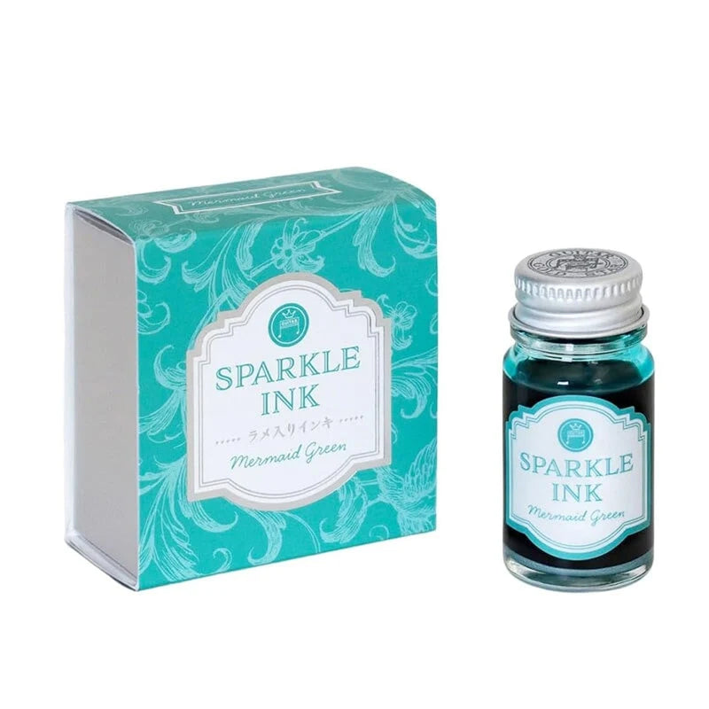 TERANISHI Sparkle Dip Pen Ink - 12mL - Mermaid Green