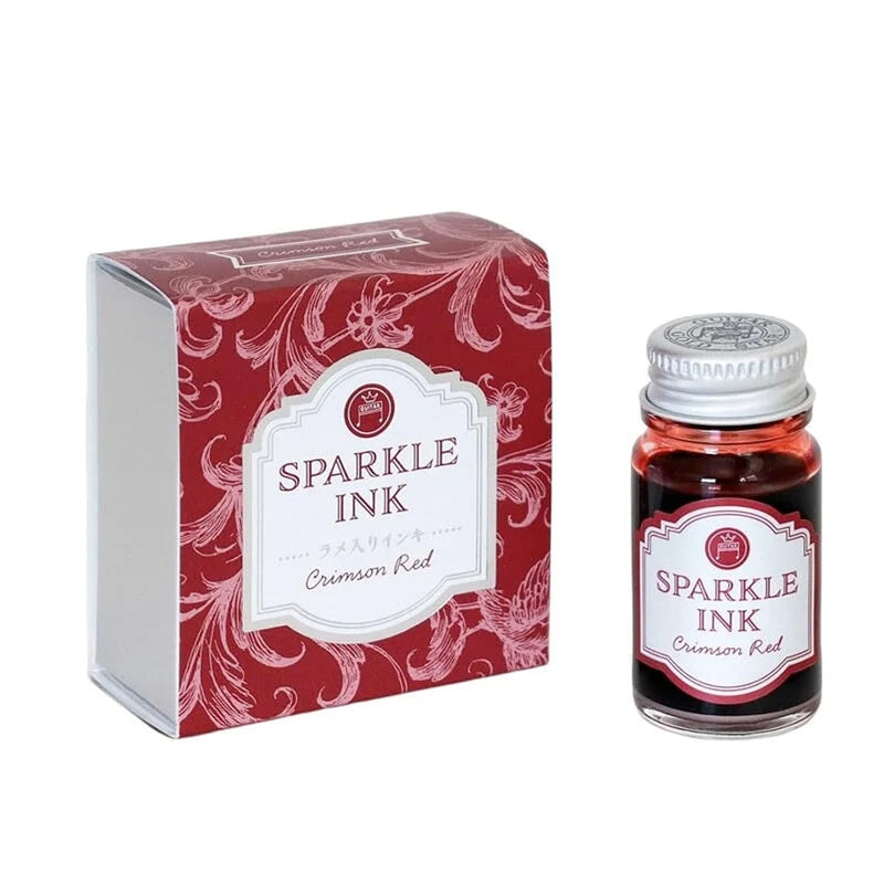 TERANISHI Sparkle Dip Pen Ink - 12mL - Crimson Red