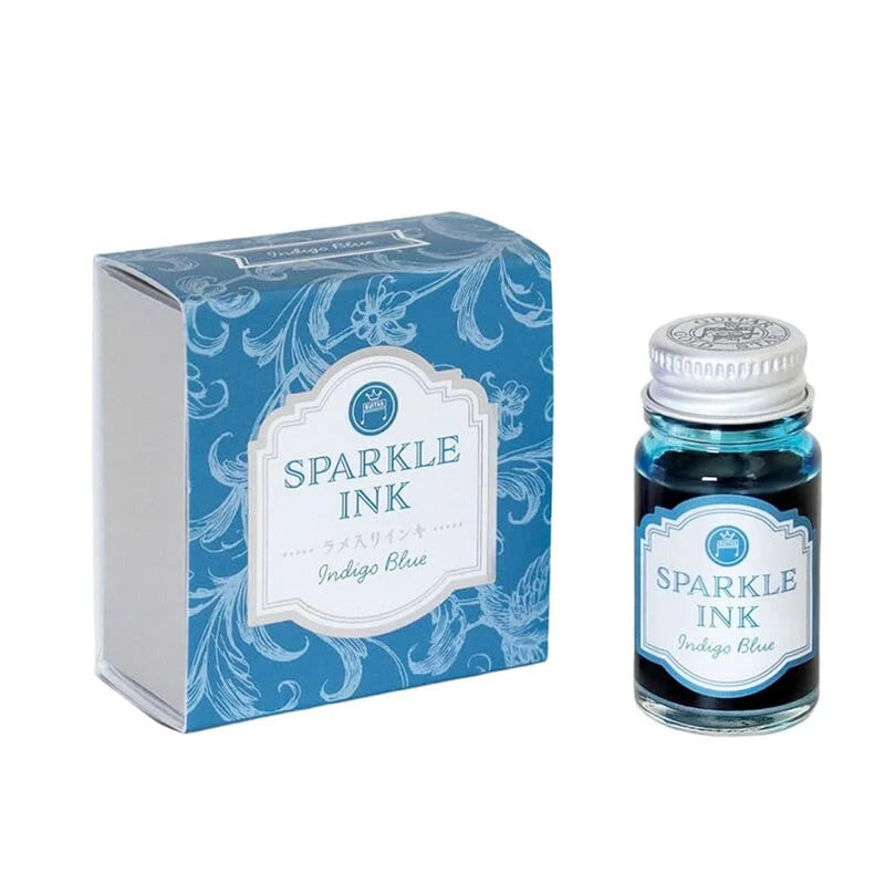 TERANISHI Sparkle Dip Pen Ink - 12mL - Indigo Blue
