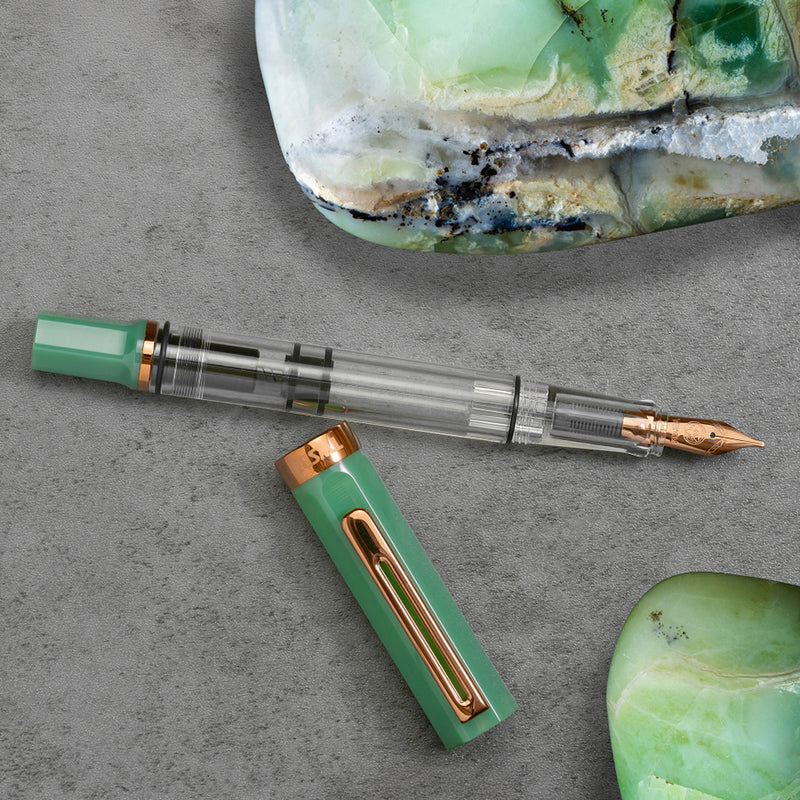 TWSBI Eco Fountain Pen - Jade Jelly with Bronze Trim and Nib